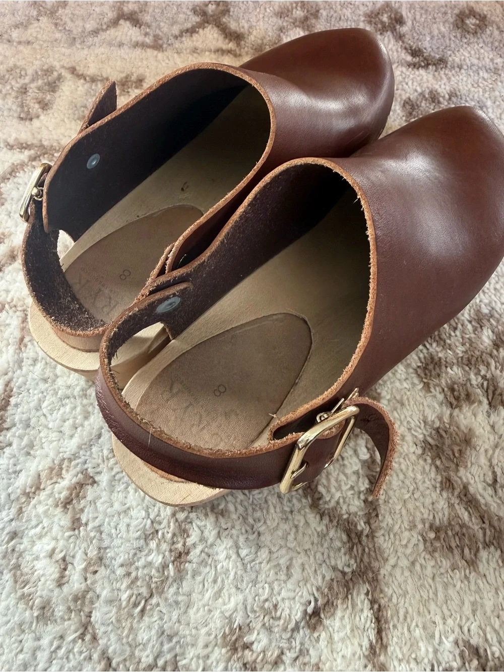 Bryr Ellie Worker Clog - size 8 - Sienna